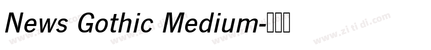 News Gothic Medium字体转换